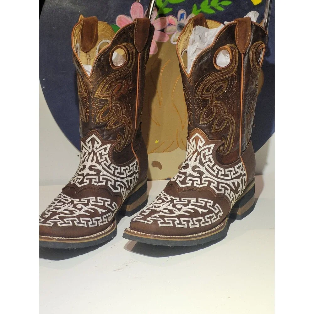 Cowboy BootsEl General Limited Edition Men's Cowboy Boots Brown Leather 10.5
